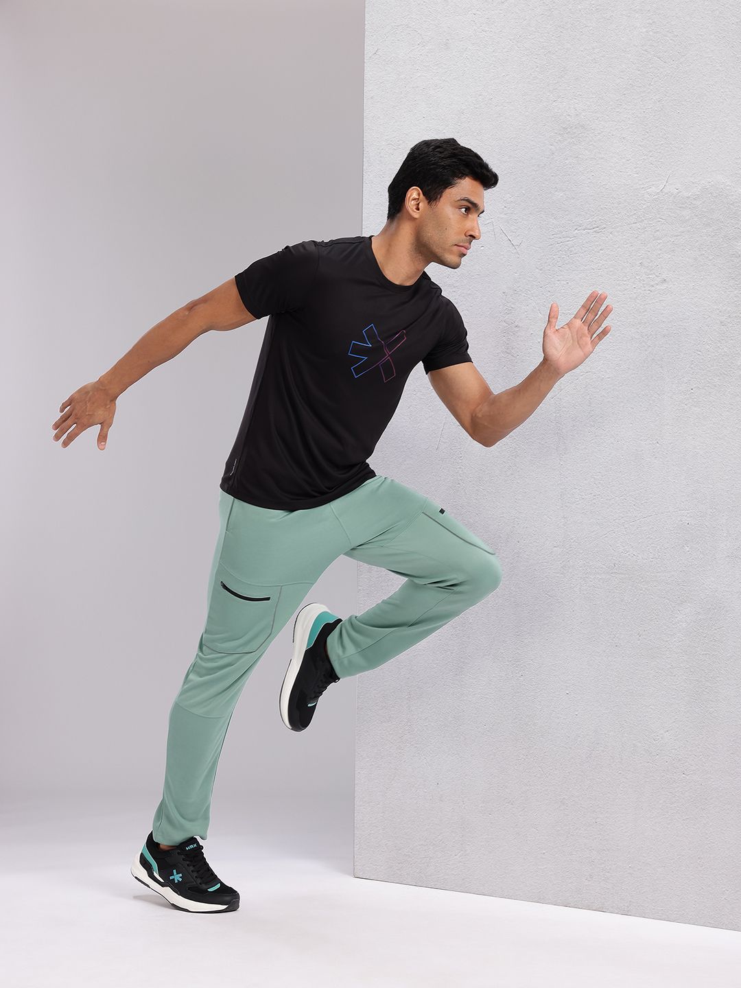 HRX by Hrithik Roshan Men Rapid-Dry Running Track Pants