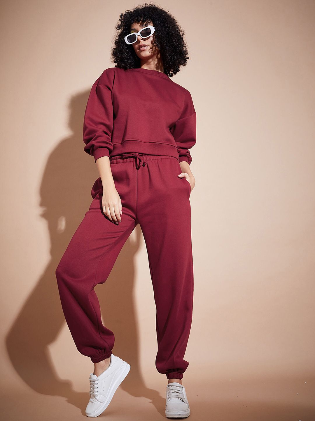 SASSAFRAS BASICS Fleece Oversized Sweatshirt With Joggers