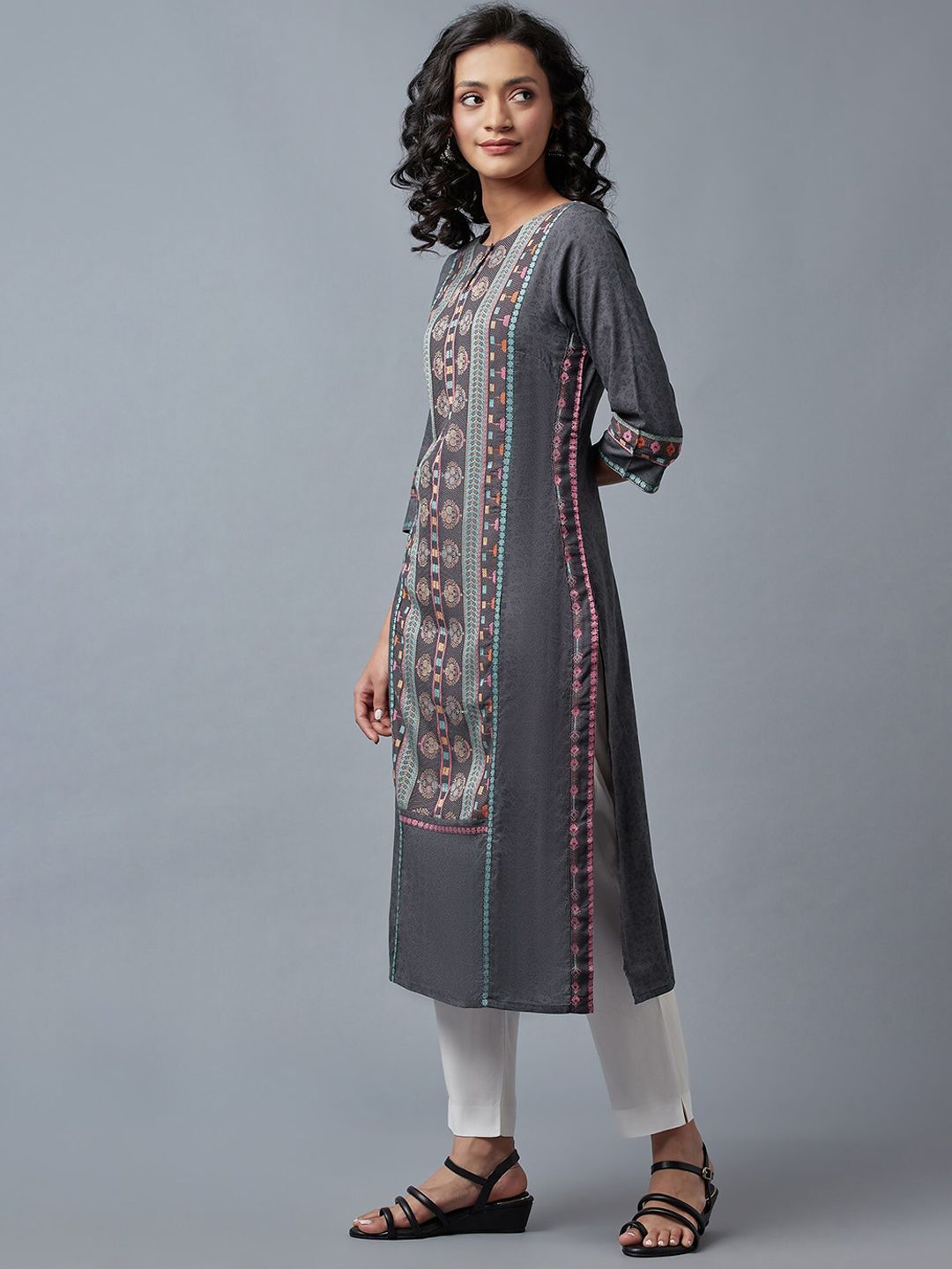 W Straight Cotton Kurta