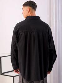 The Indian Garage Co Men Anime Printed Cotton Oversized Boxy Streetwear Shirt