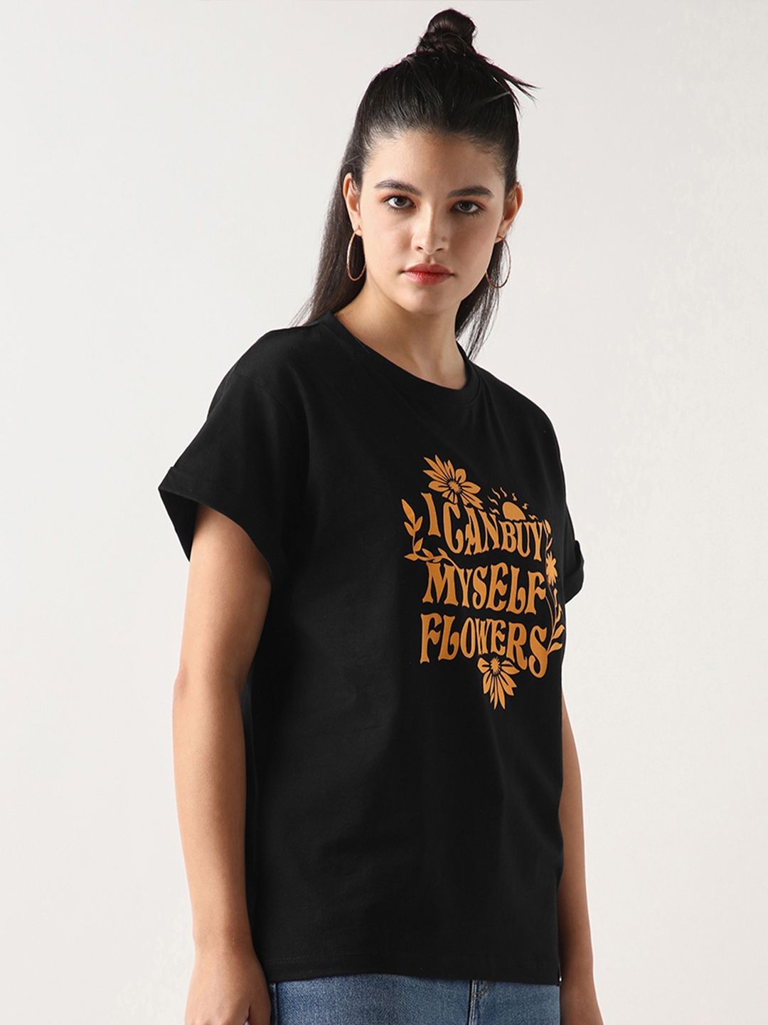 Bewakoof Typography Printed Pure Cotton T-shirt