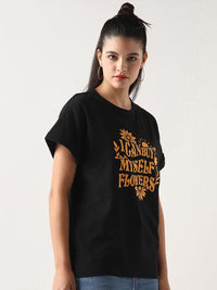 Bewakoof Typography Printed Pure Cotton T-shirt