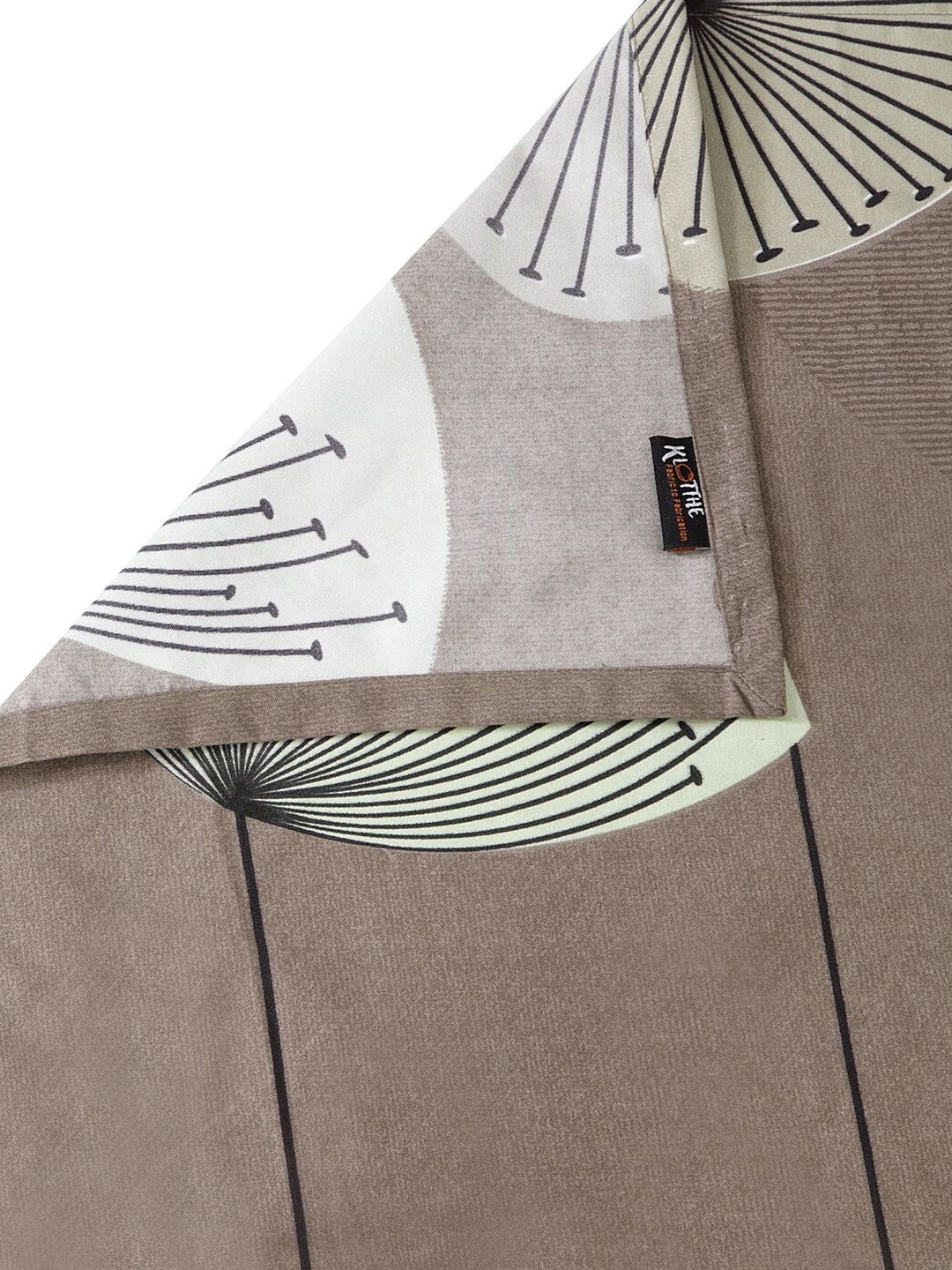 KLOTTHE Grey Abstract Polycotton 300 TC King Fine 2 Bedsheet with 4 Pillow Covers-98 x 83 inches