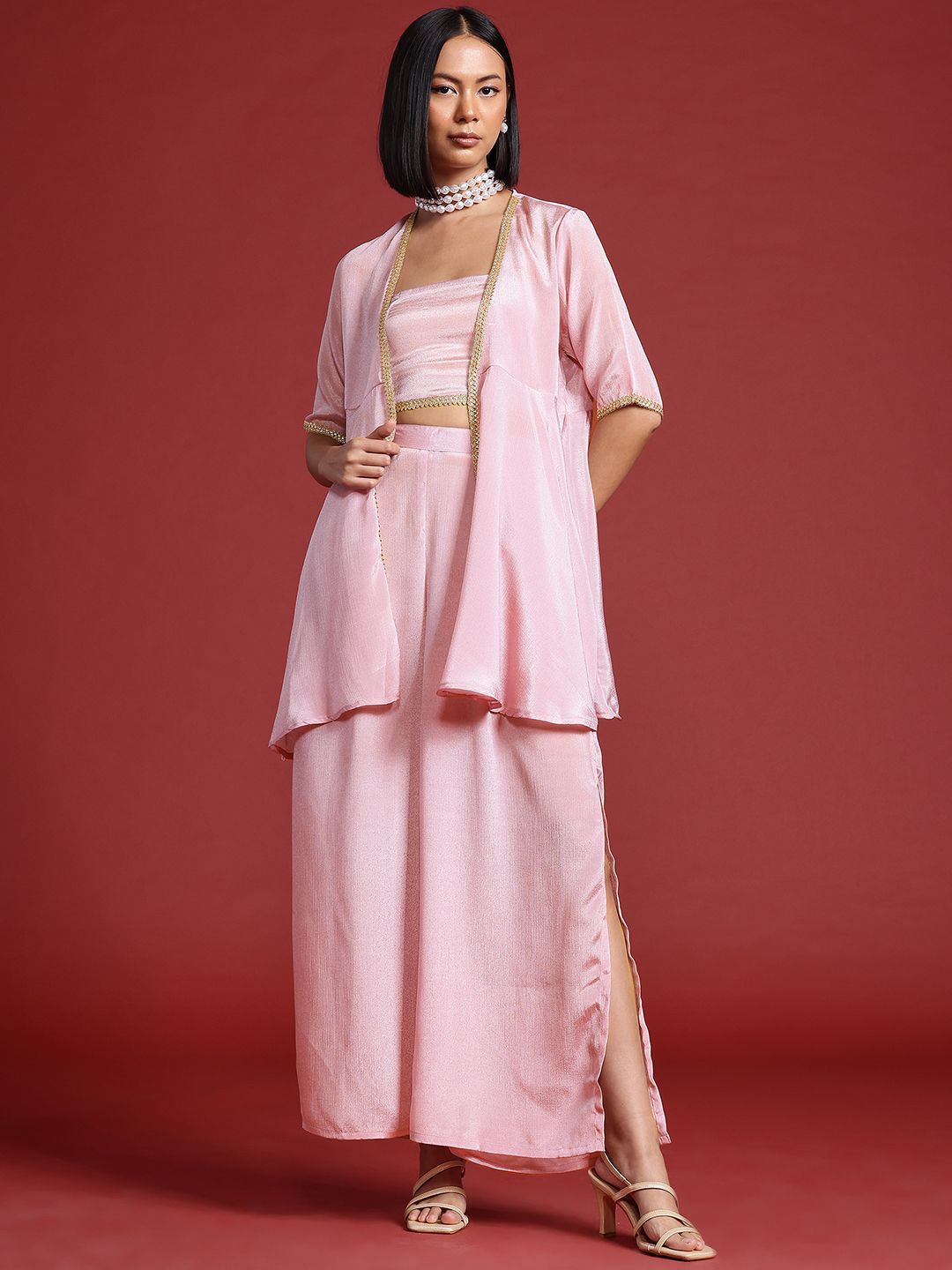 all about you Gotta Patti Ethnic Co-ords with Shrug