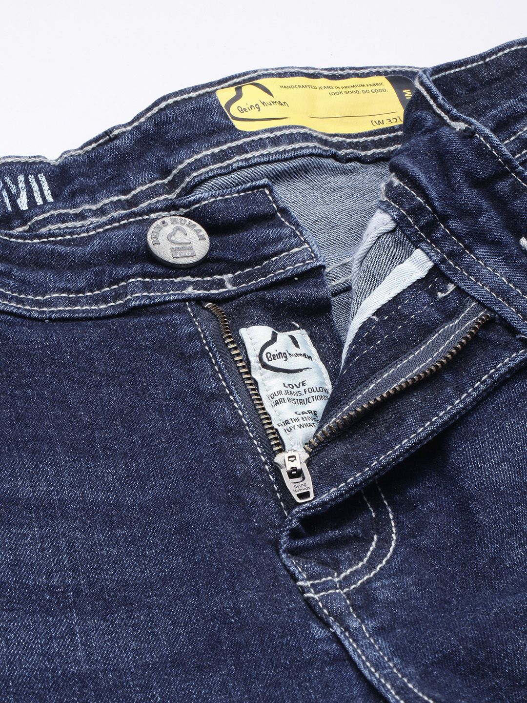 Being Human Men Slim Fit Light Fade Stretchable Jeans