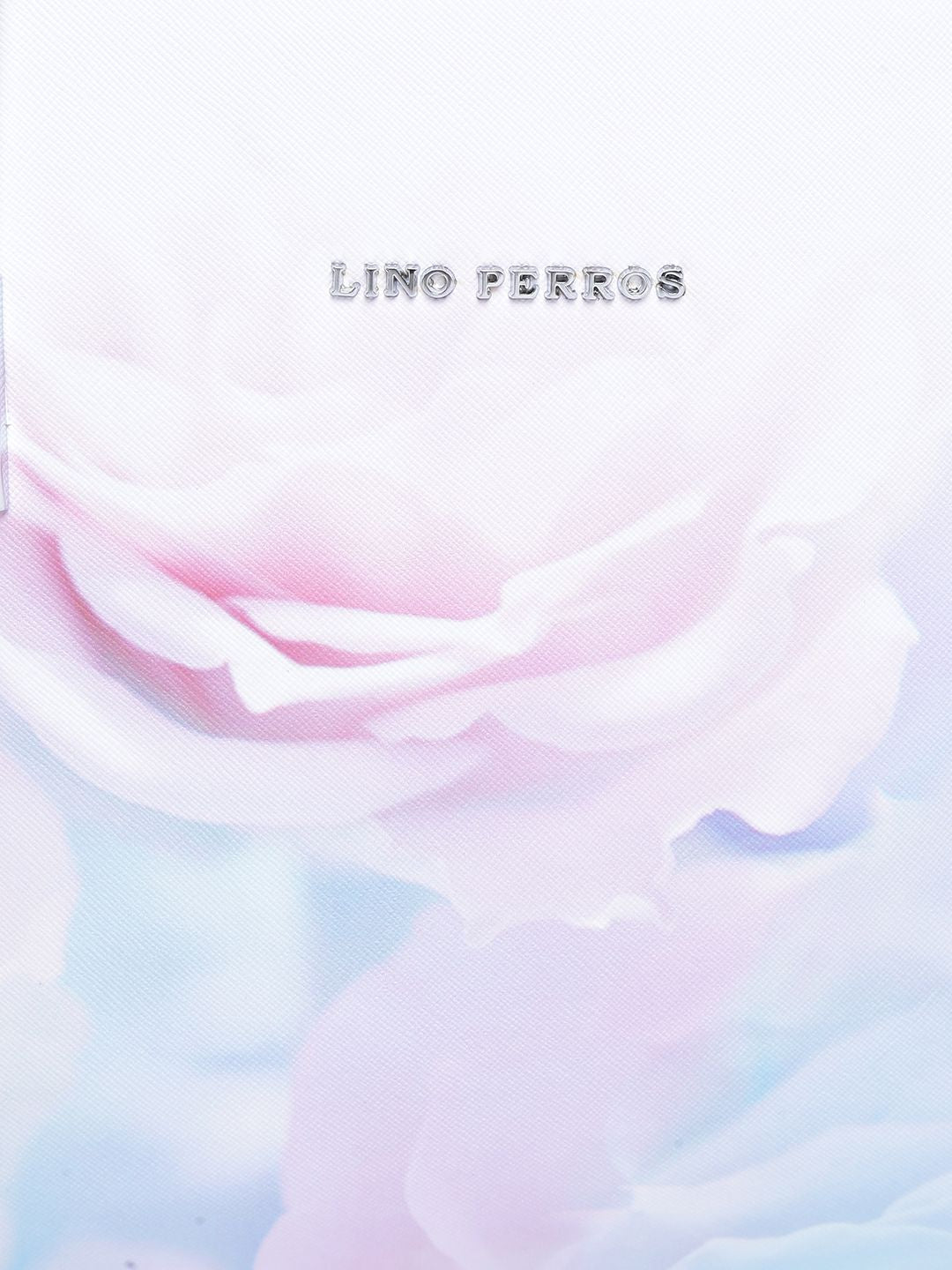 Lino Perros Pink & Off-White Printed Shoulder Bag
