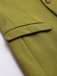 Park Avenue Self Design Single-Breasted Super Slim Fit Casual Blazer