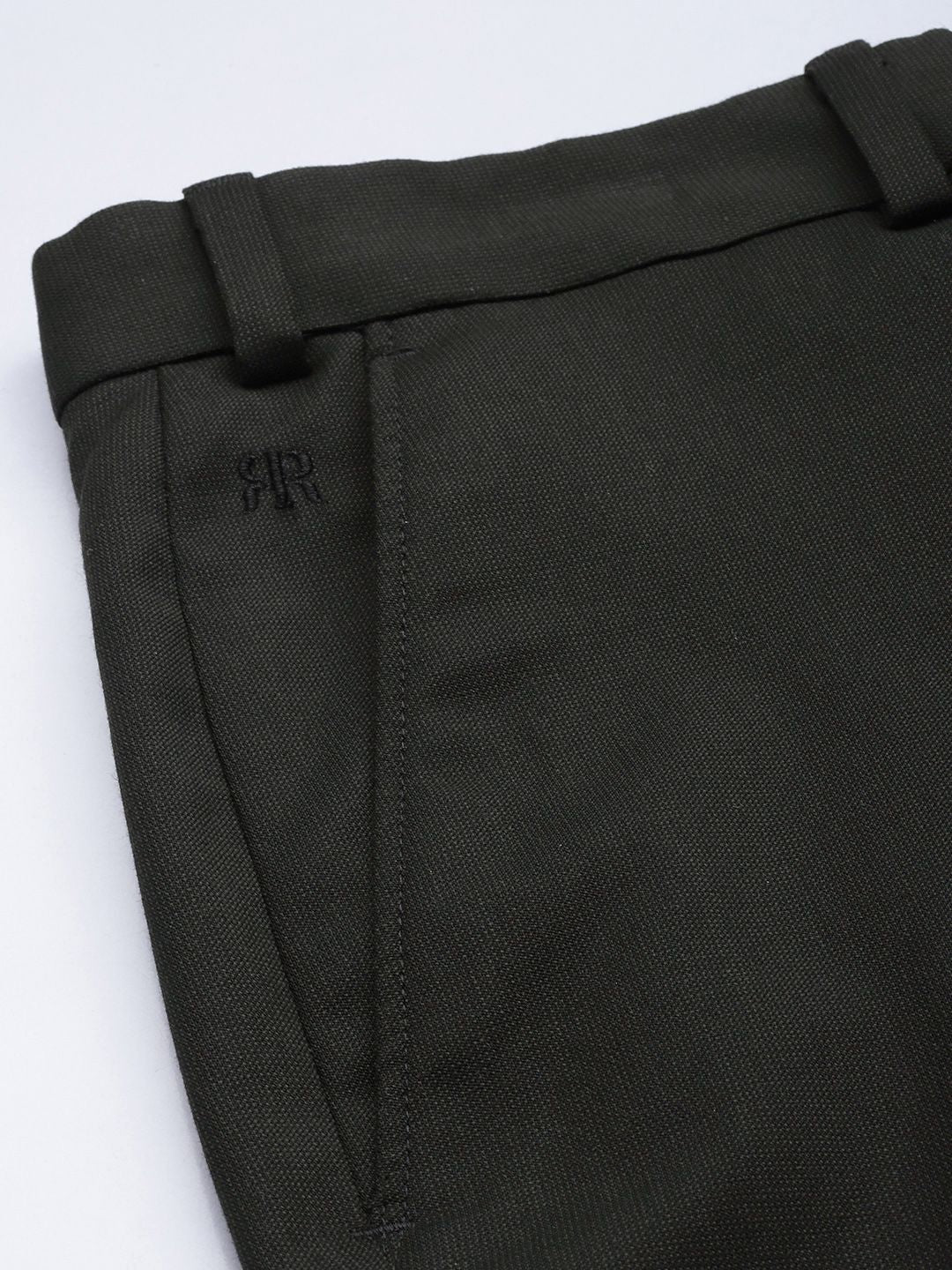Raymond Men Textured Slim Fit Formal Trousers