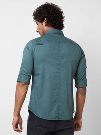 SPYKAR Typography Printed Cotton Casual Shirt