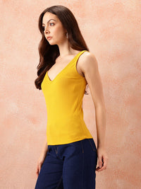 all about you Ribbed Fitted Top