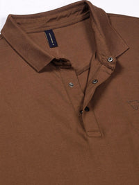 Thomas Scott Men Solid Polo Collar Pure Cotton T-shirt