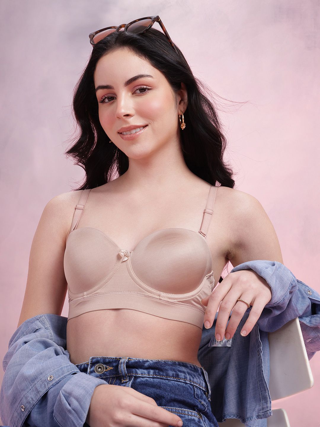 DressBerry Underwired Padded Balconette Bra