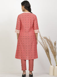 W Ethnic Motifs Embroidered Regular Thread Work Kurta with Trousers