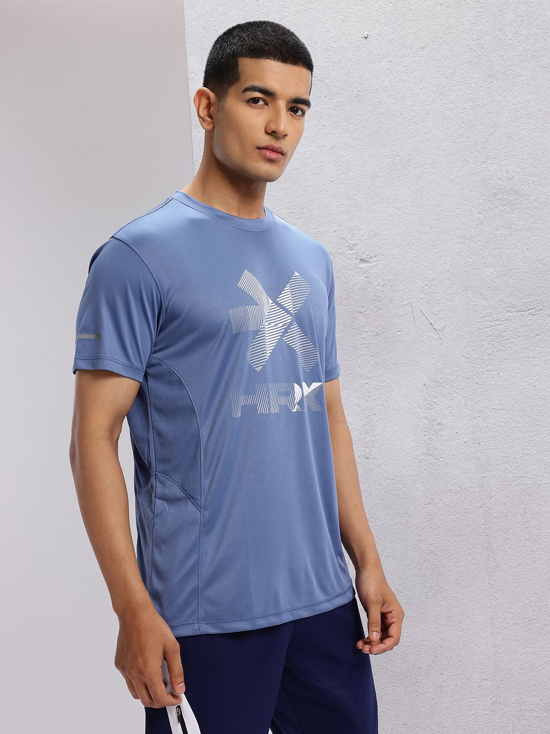 HRX by Hrithik Roshan Men Brand Logo Printed Rapid-Dry Training T-shirt