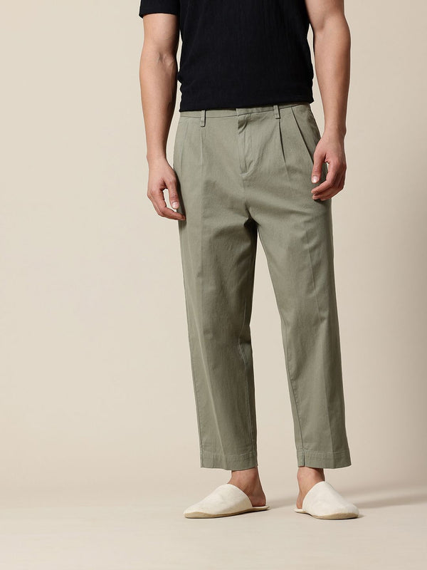 Mr Bowerbird Men Oversized Fit Pleated Korean Trousers