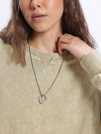 DressBerry Dyed Drop-Shoulder Sweatshirt