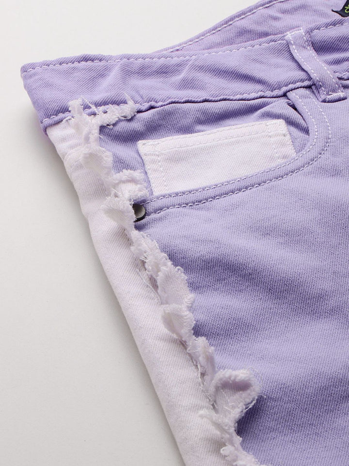 DressBerry Women Straight Fit Colourblocked Stretchable Jeans