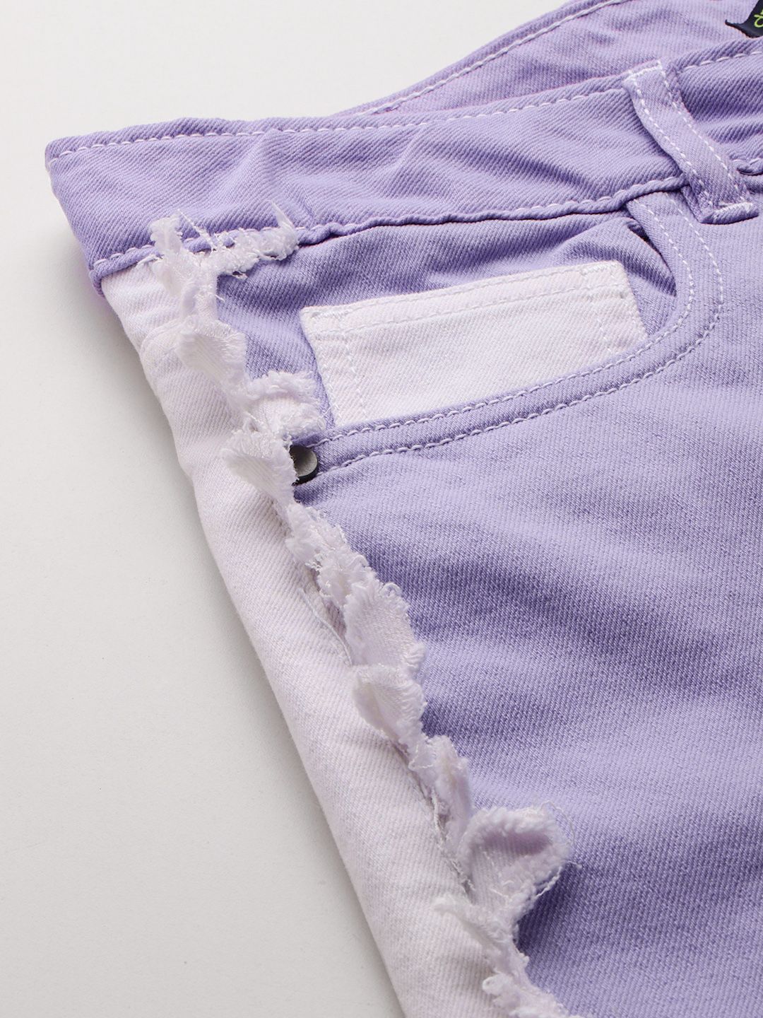 DressBerry Women Straight Fit Colourblocked Stretchable Jeans