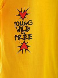 The Indian Garage Co Men Back Printed Boxy Oversized Round Neck Pure Cotton T-shirt