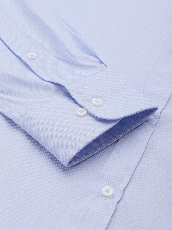 Park Avenue Slim Fit Self Designed Formal Shirt