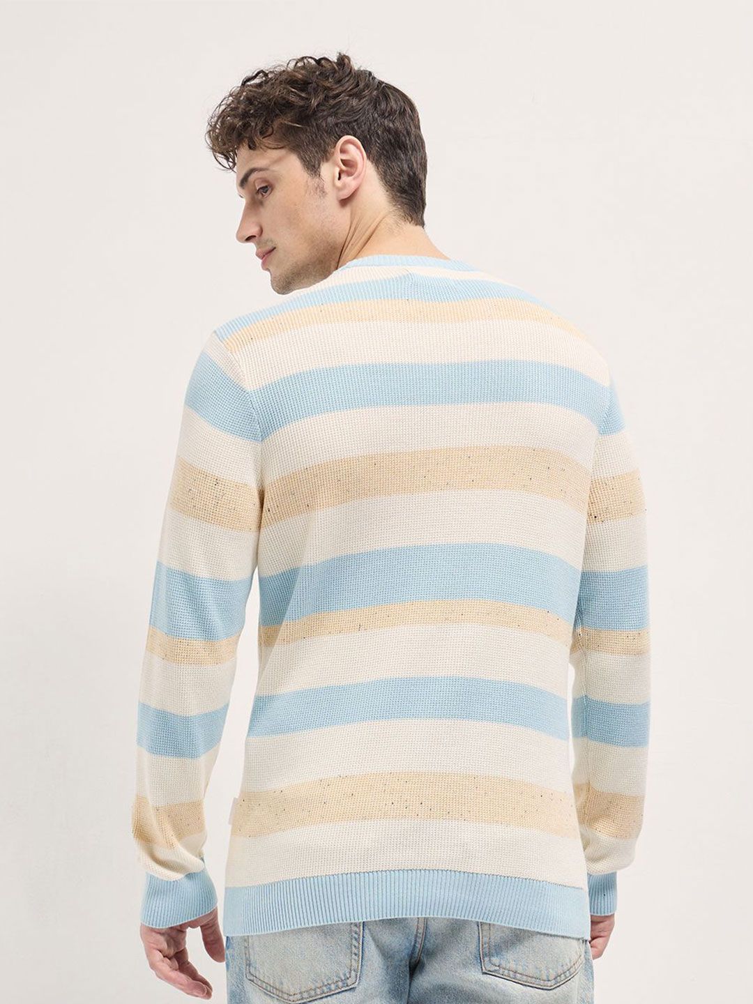 THE BEAR HOUSE Men Striped Slim Fit T-shirt