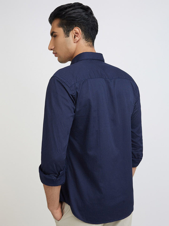 Park Avenue Men Pure Cotton Slim Fit Printed Casual Shirt