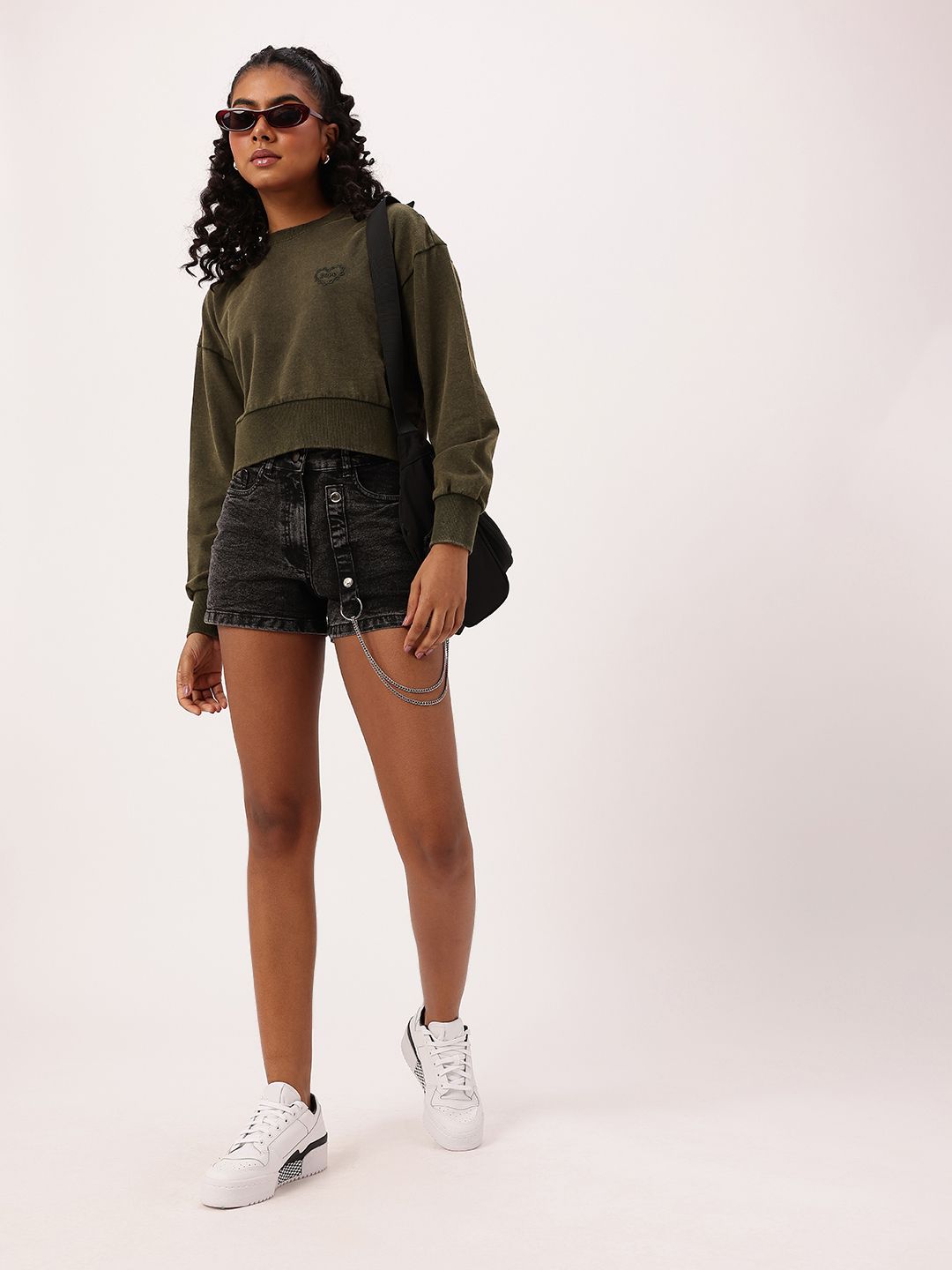 DressBerry Boxy Fit Cotton Terry Sweatshirts