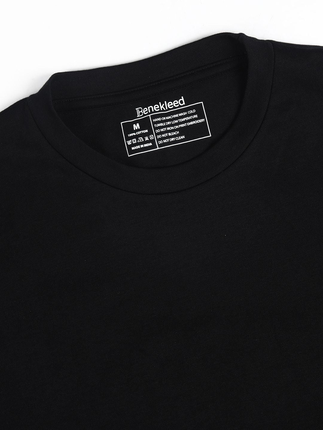 Bene Kleed Men Typography Printed Round Neck Cotton Oversized T-shirt