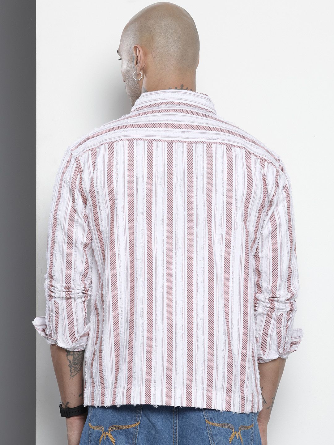 The Indian Garage Co Striped Casual Shirt