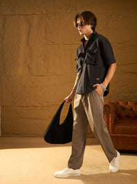 DENNISON Drop Shoulder Oversized Double Pocket Shirt