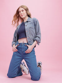 DressBerry Women Straight Fit High-Rise Stretchable Jeans