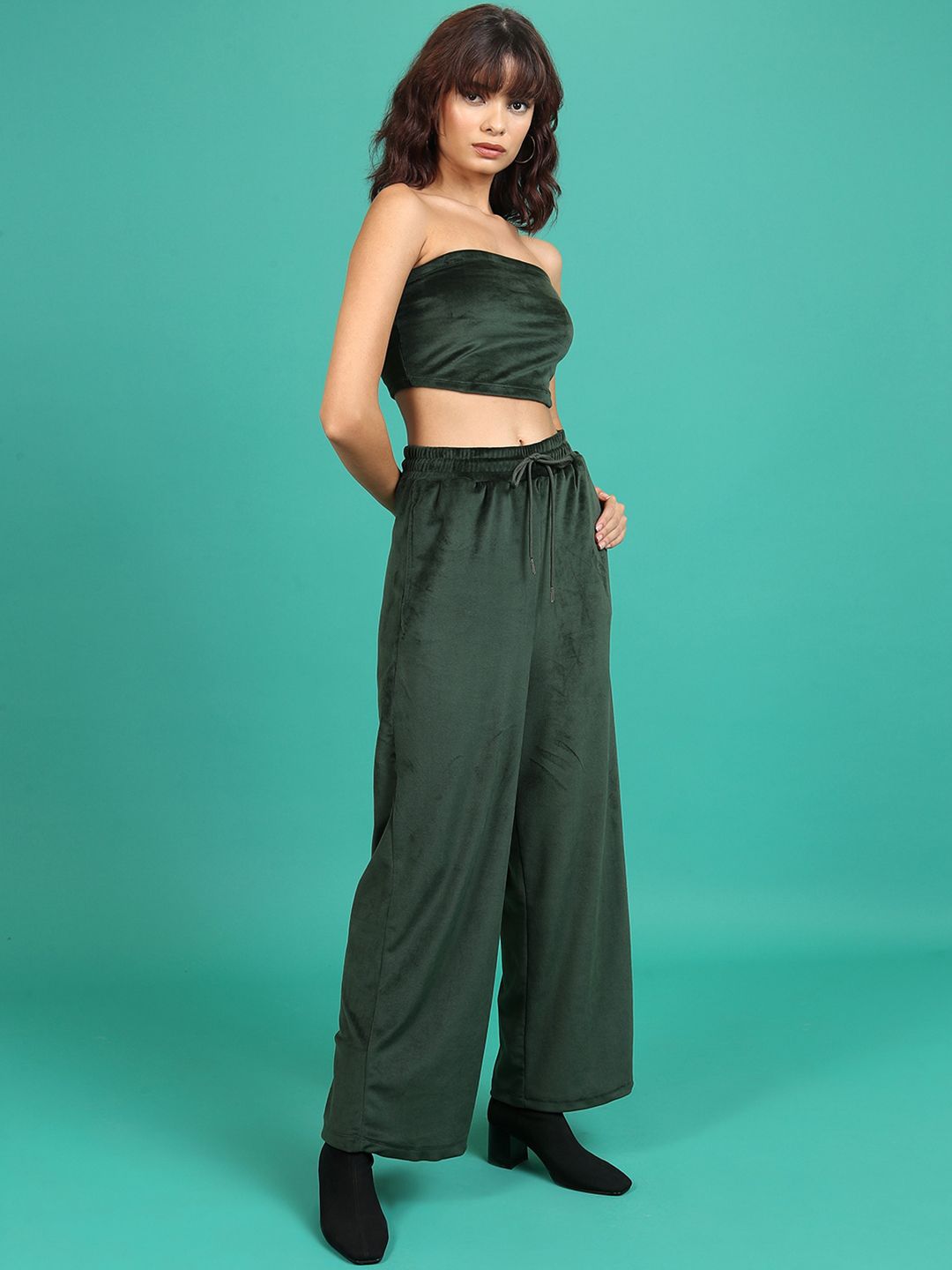 Tokyo Talkies Hooded Sweatshirt and Wide Leg Trousers