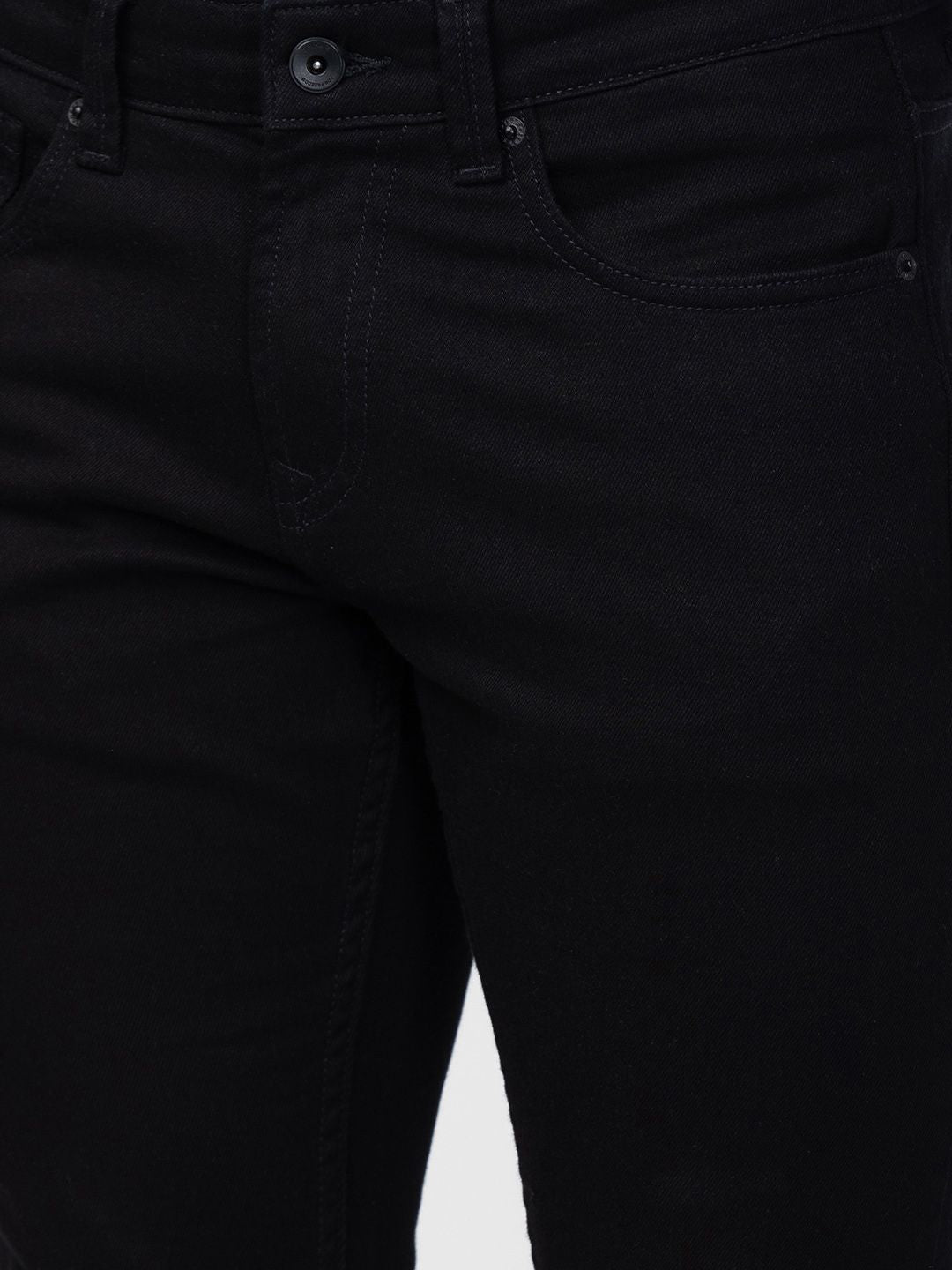 SPYKAR Men Black Super Skinny Fit Low-Rise Cotton Jeans