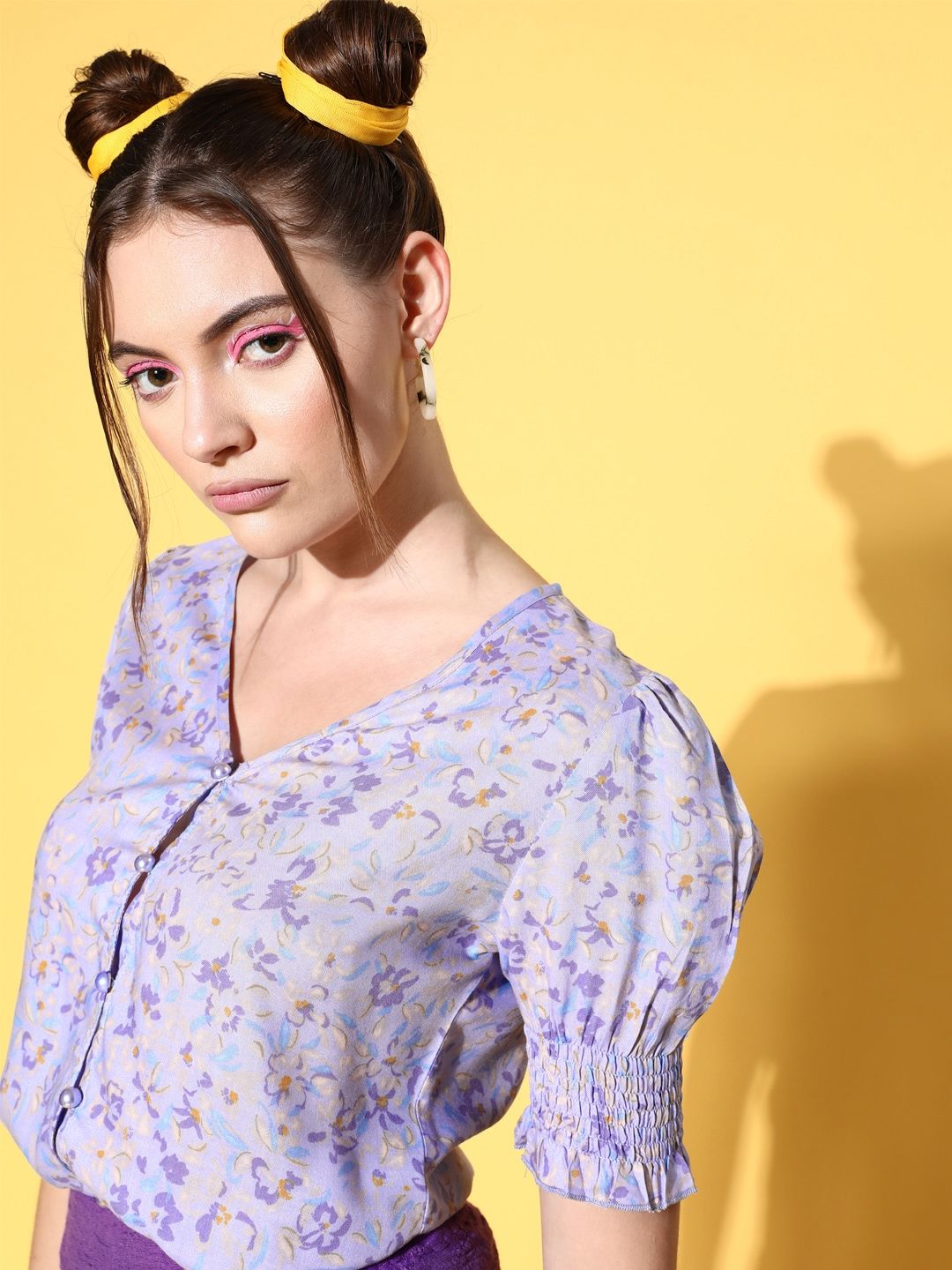 Berrylush Stunning Purple Floral Vacay Attire