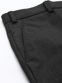 Park Avenue Men Mid-Rise Checked Smart Trousers