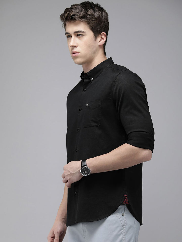THE BEAR HOUSE Men Slim Fit Opaque Casual Shirt
