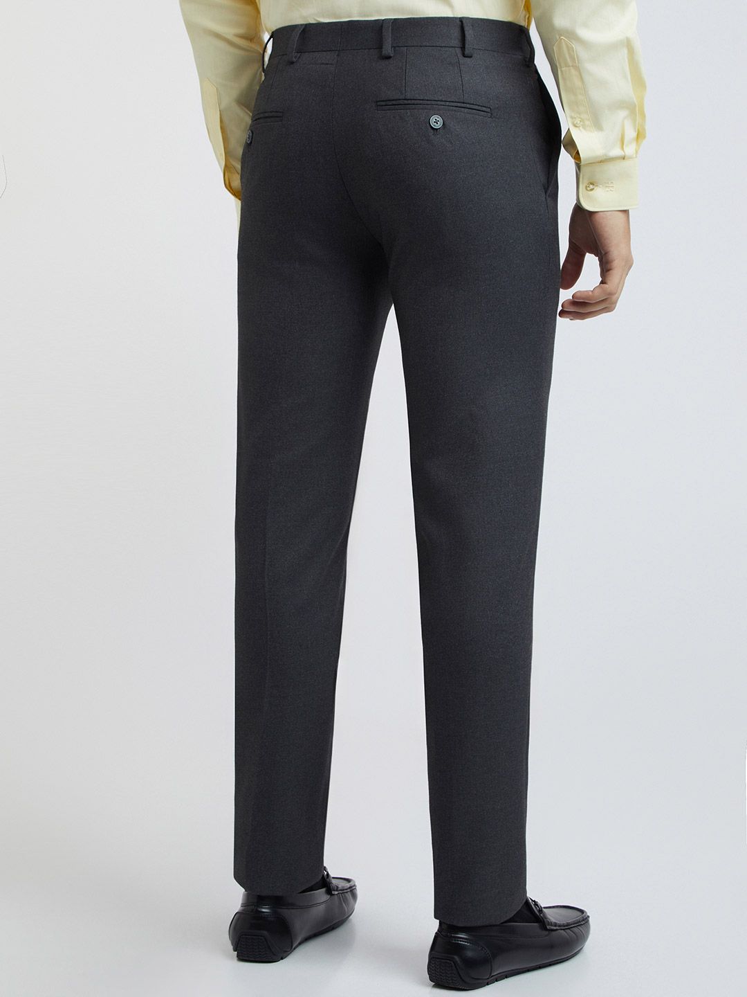 Raymond Men Solid Slim Fit Formal Trousers