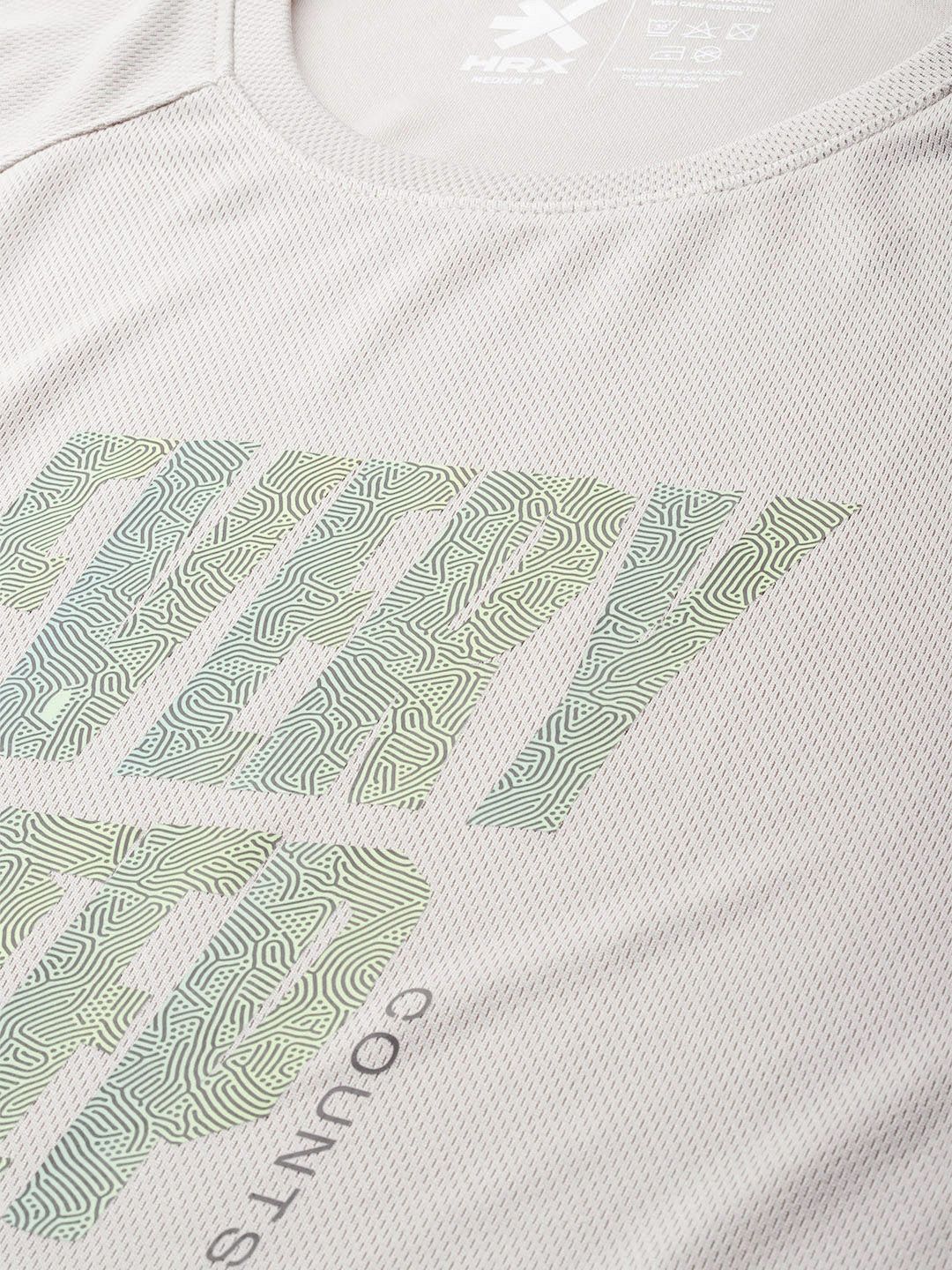HRX by Hrithik Roshan Typography Print Rapid-Dry Running T-shirt
