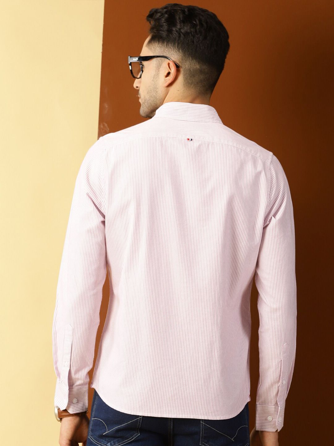 Thomas Scott Men Purple Smart Slim Fit Opaque Casual Shirt