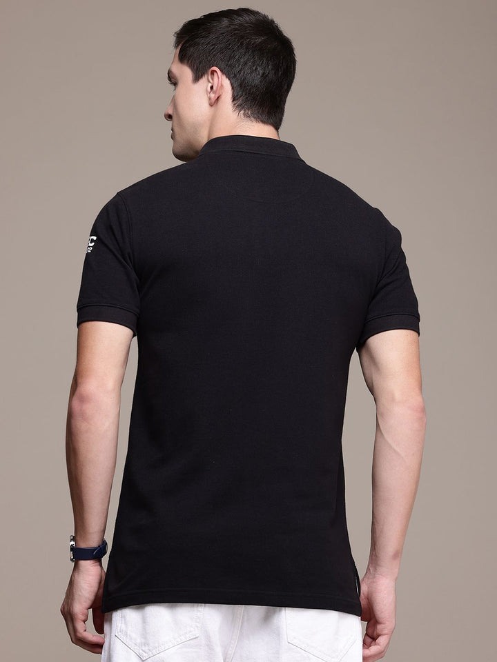 T-Shirt Kapas Polo Sambungan Perancis