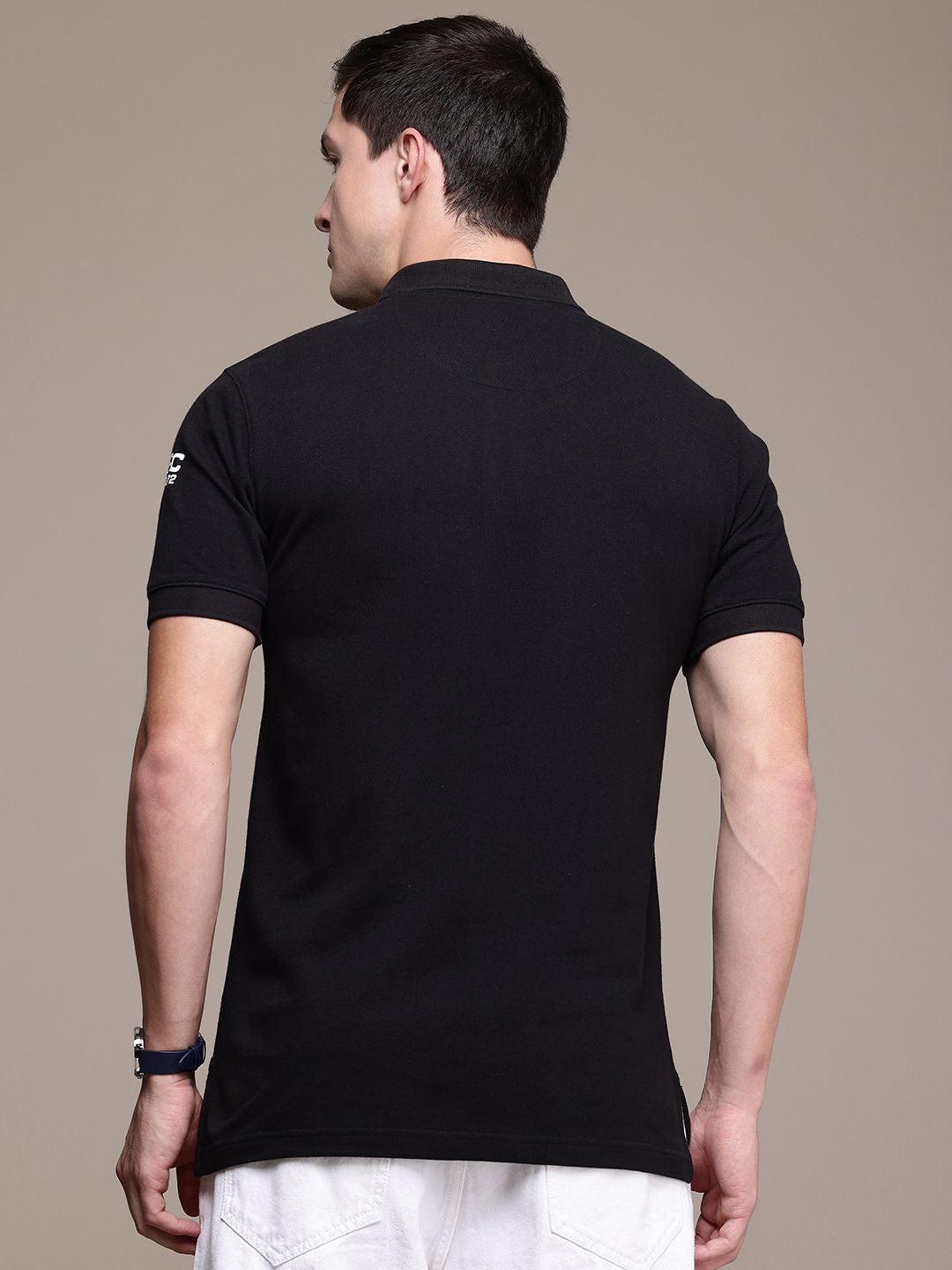 T-Shirt Kapas Polo Sambungan Perancis