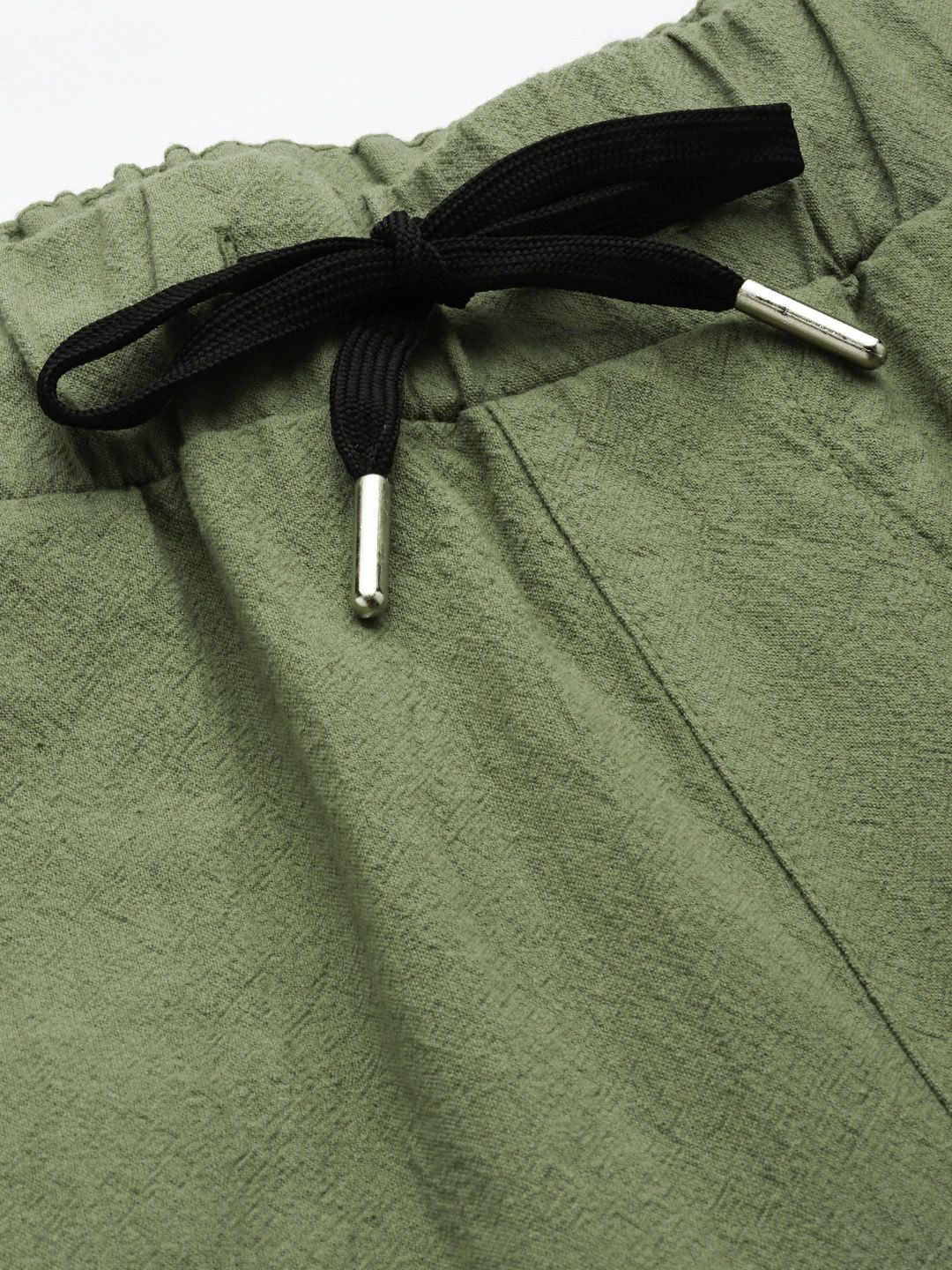 Mr Bowerbird Men Solid Mid-Rise Pure Cotton Regular Trousers