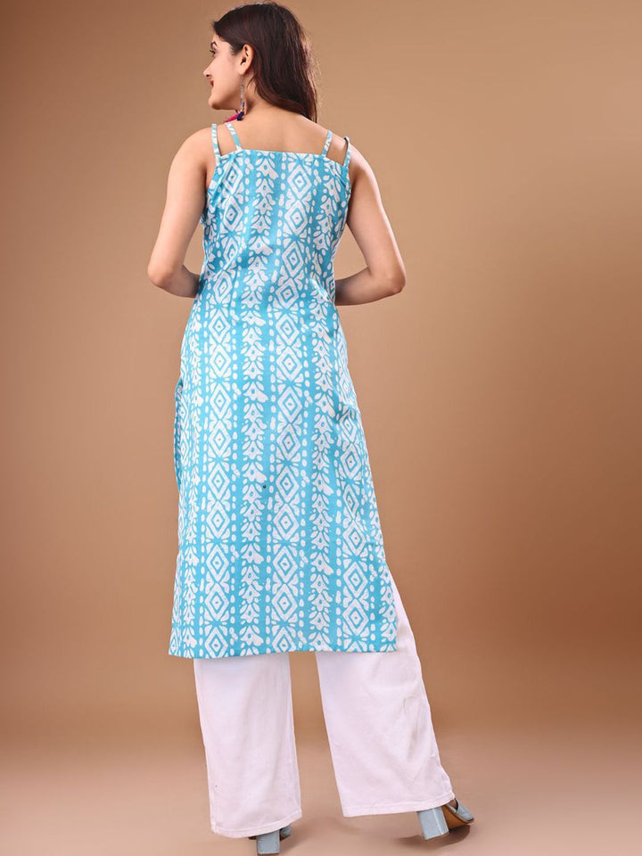 KALINI Women Printed Patchwork Kurta