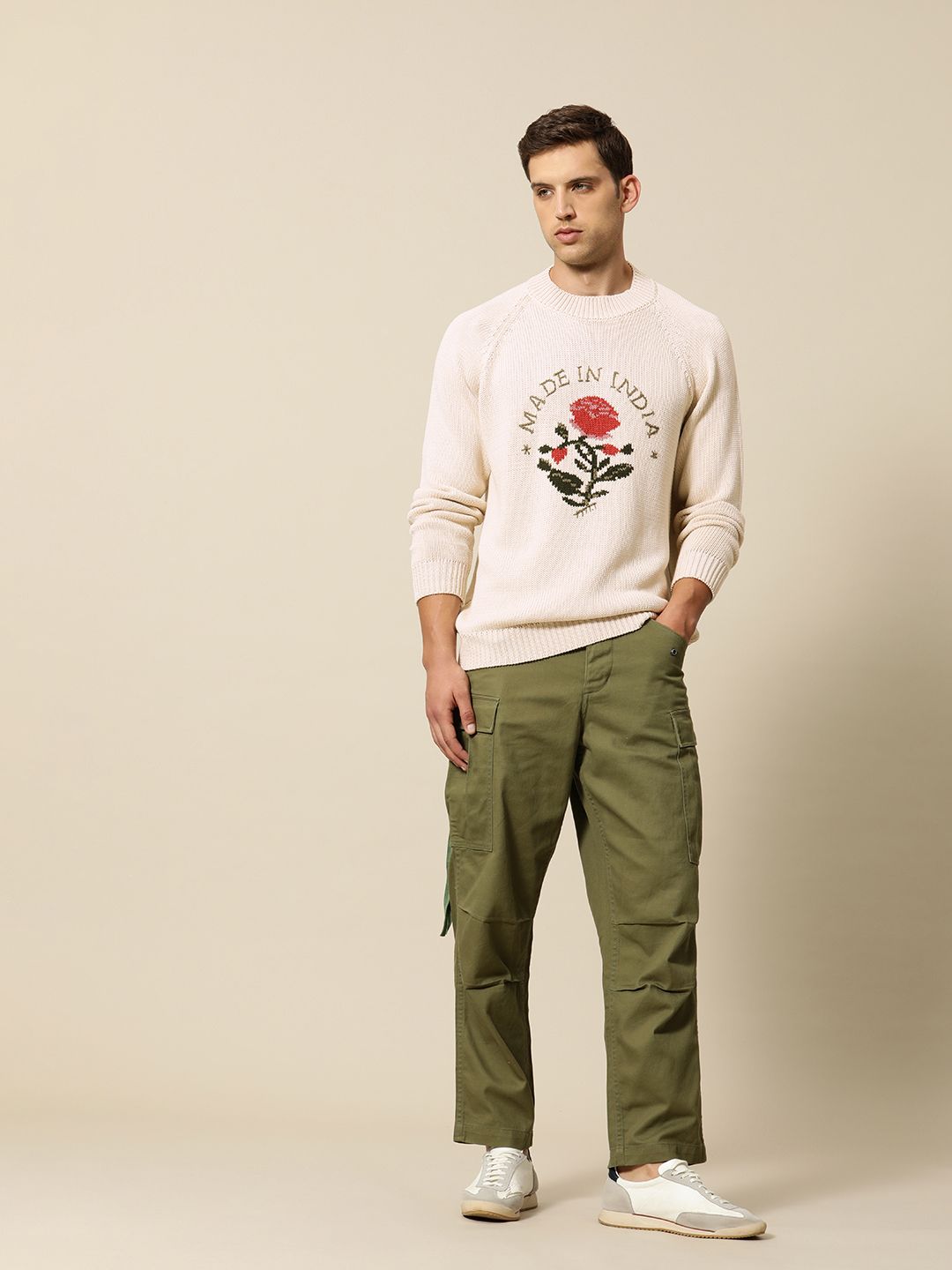 Mr Bowerbird Premium Made in India Pure Cotton Tailored Fit Sweater
