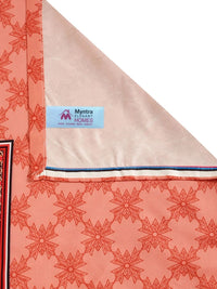 Myntra Elegant Homes Motif Etnik Rust 400 TC Cadar dengan 2 Sarung Bantal