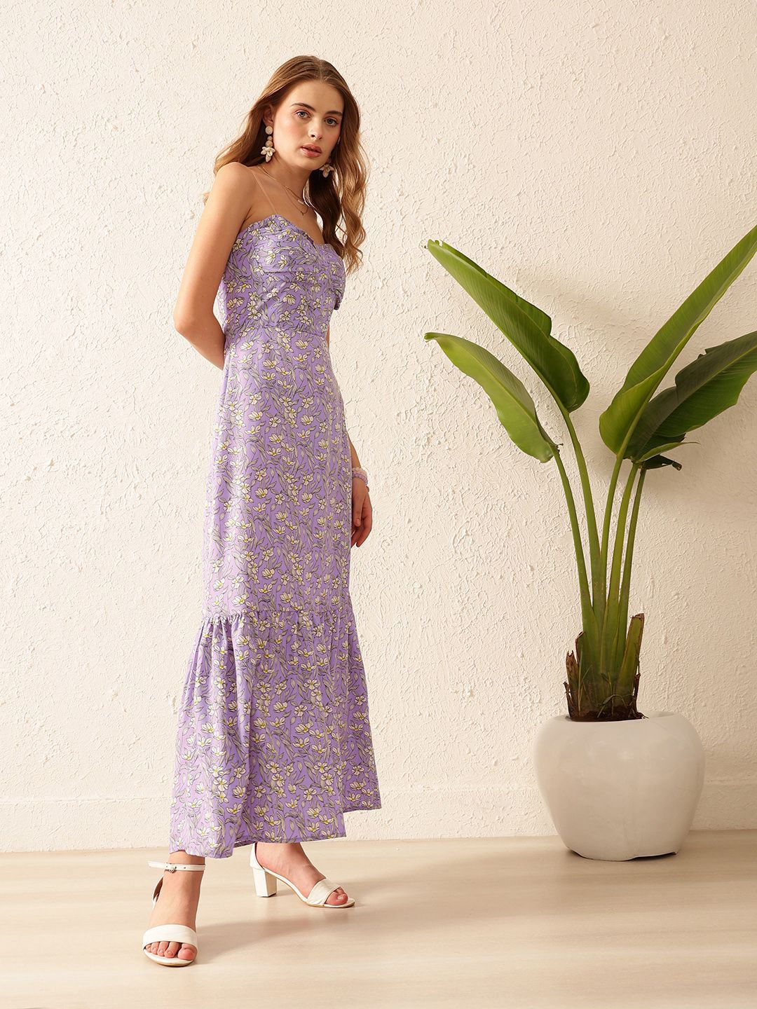STREET 9  Women Floral Printed Drop-Waist Dress