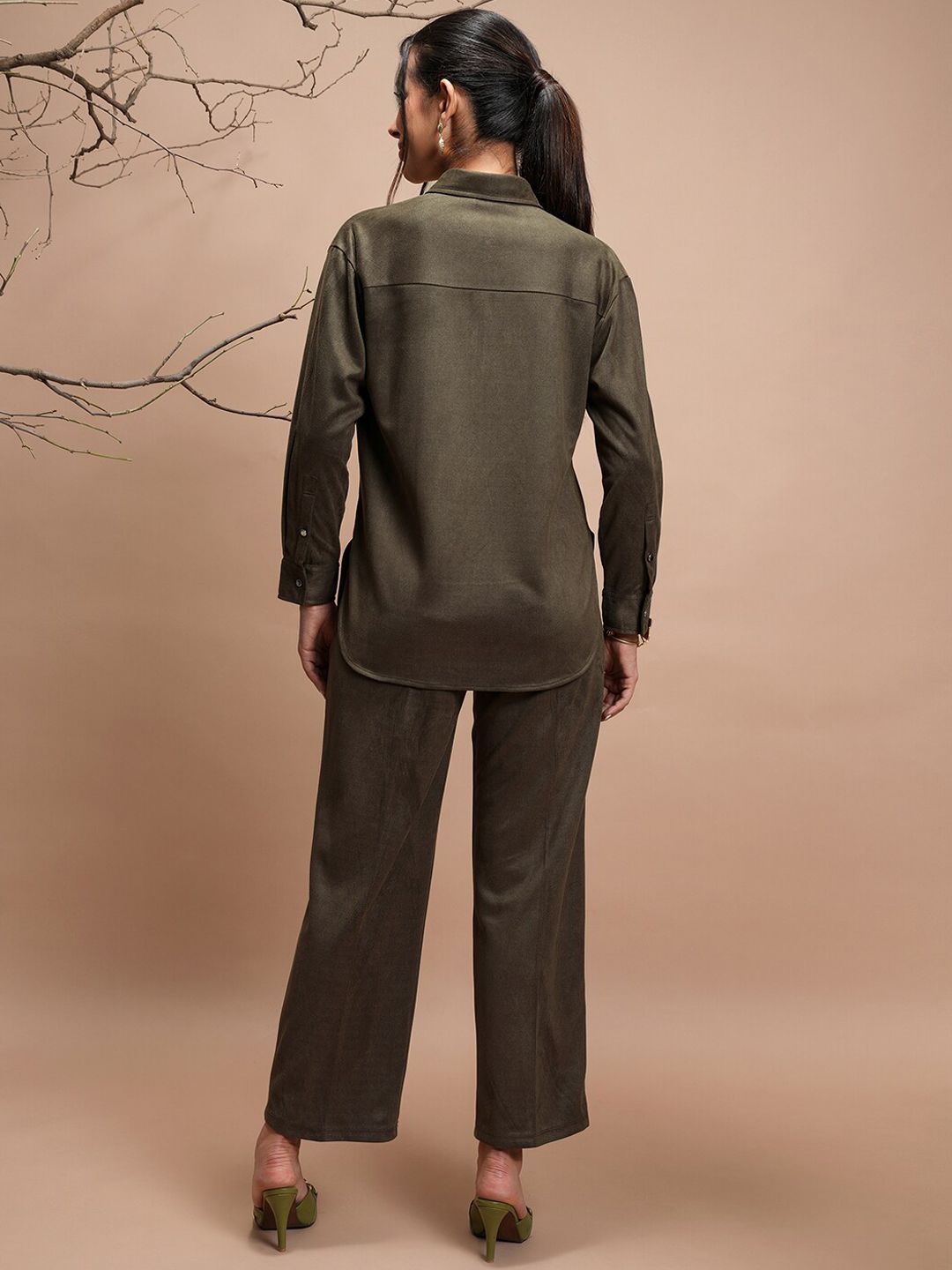 Vishudh Shirt Collar Long Sleeves Shirt With Trousers