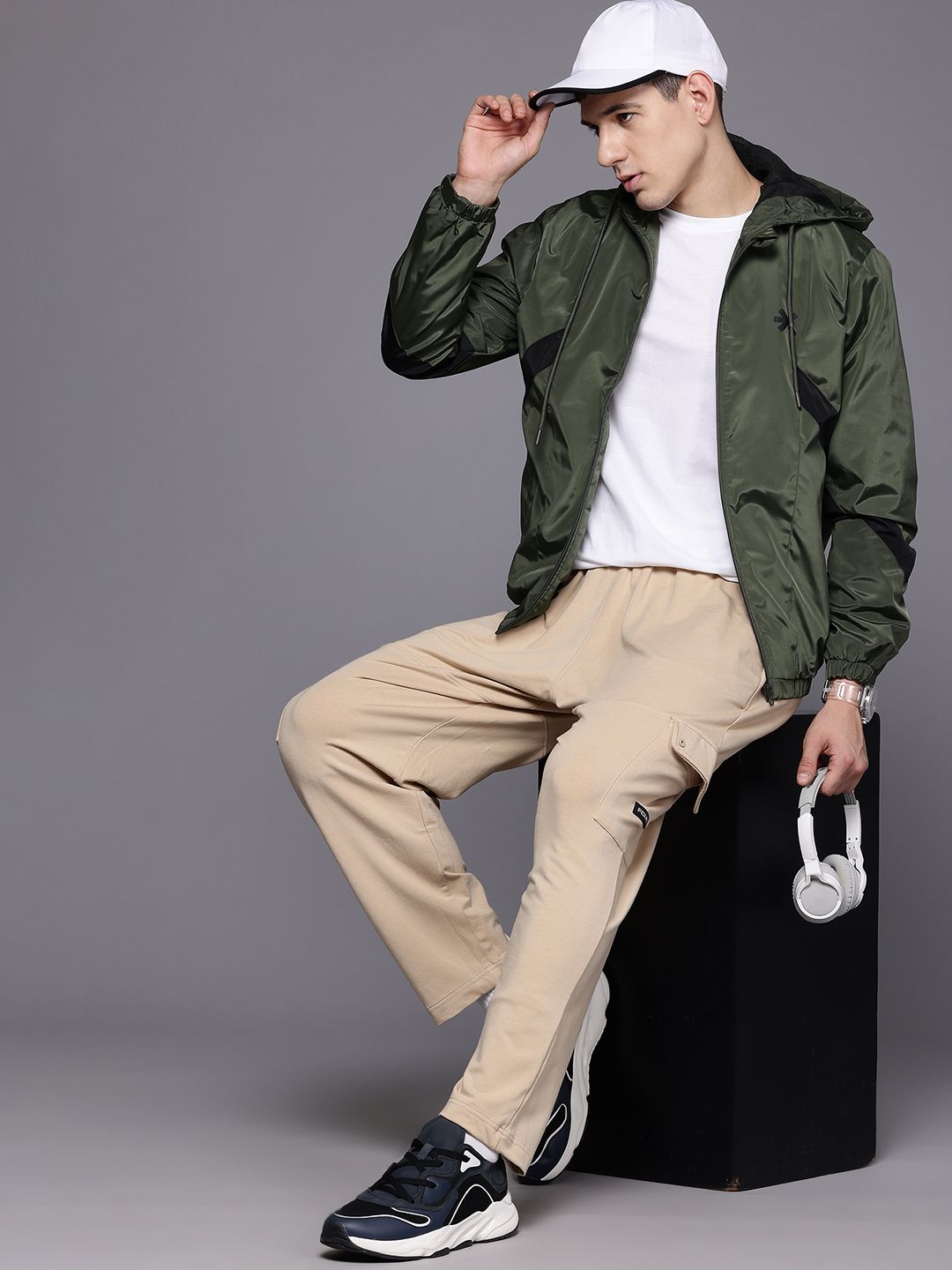 HRX by Hrithik Roshan Rapid-Dry Hooded Tailored Jacket