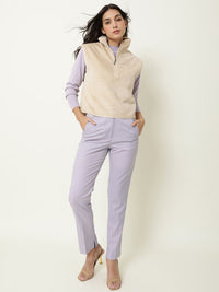 RAREISM Women Beige Solid Sweater Vest