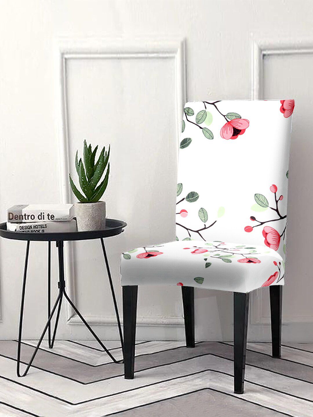 Cortina Unisex Set Of 6 Floral Printed Chair Covers